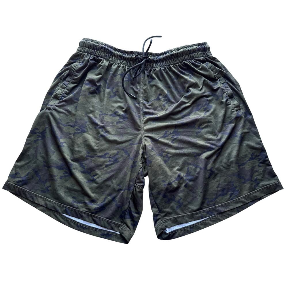 Leg3nd Athletic Shorts in Green Camo Size 1X